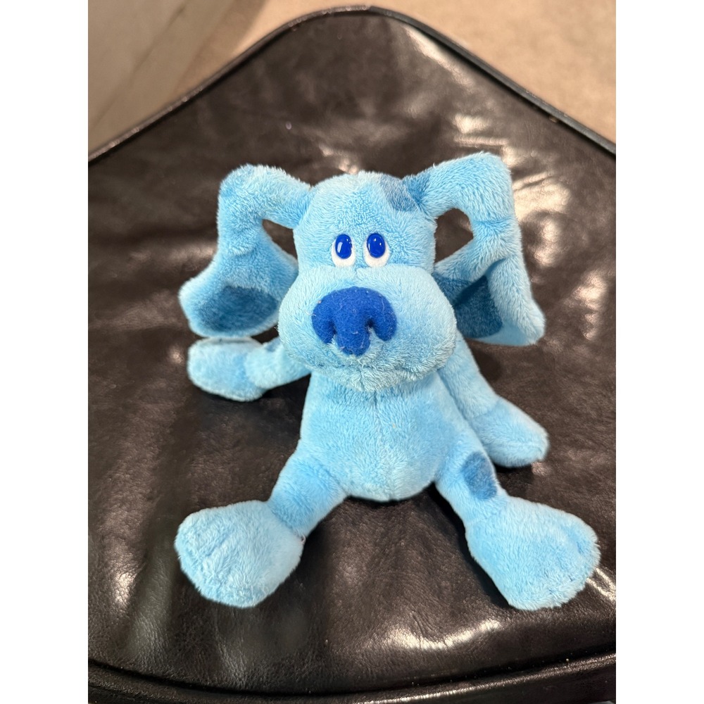Rare Blues Clues Ty Beanie Baby Plush Blue Dog Spotted Child Toy